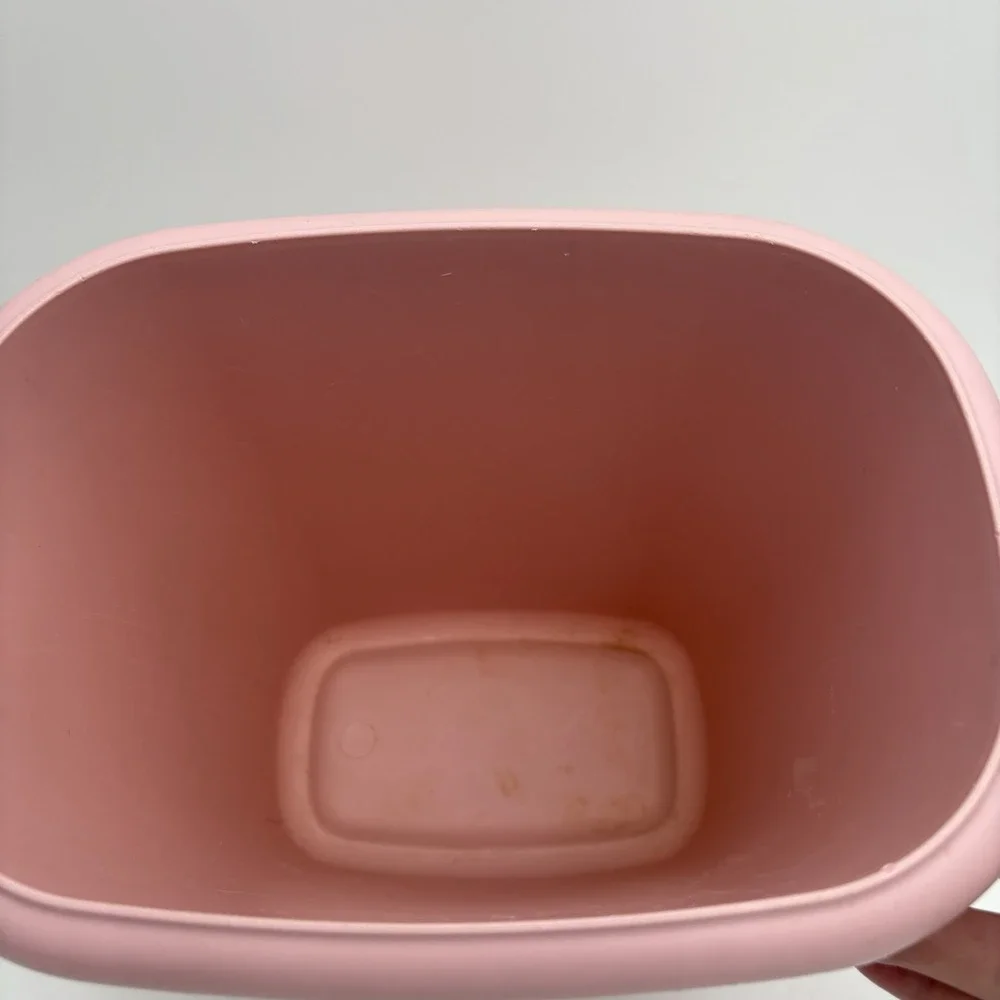 Rubbermaid Wastebasket Trash Can Bin Dusty Rose Pink Mauve 80s Bathroom Vintage